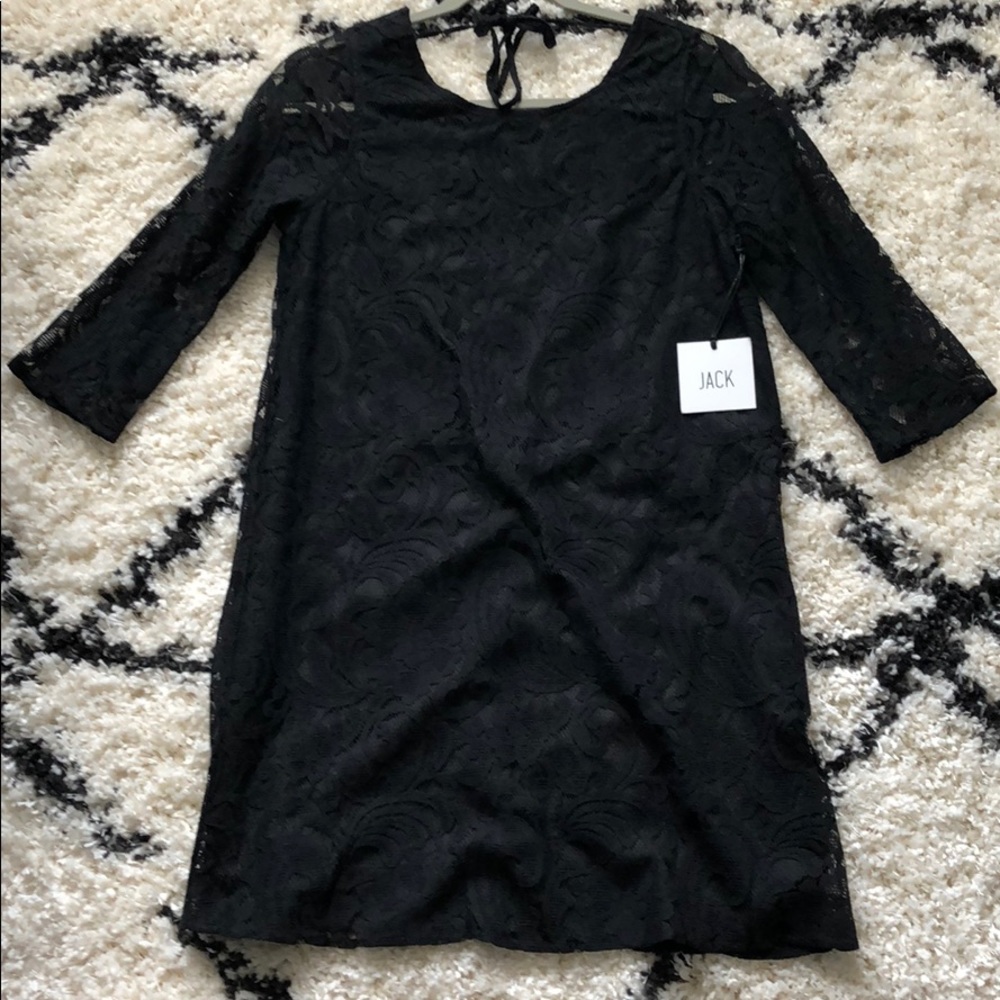 🖤 NWT Black Lace A-Line Dress